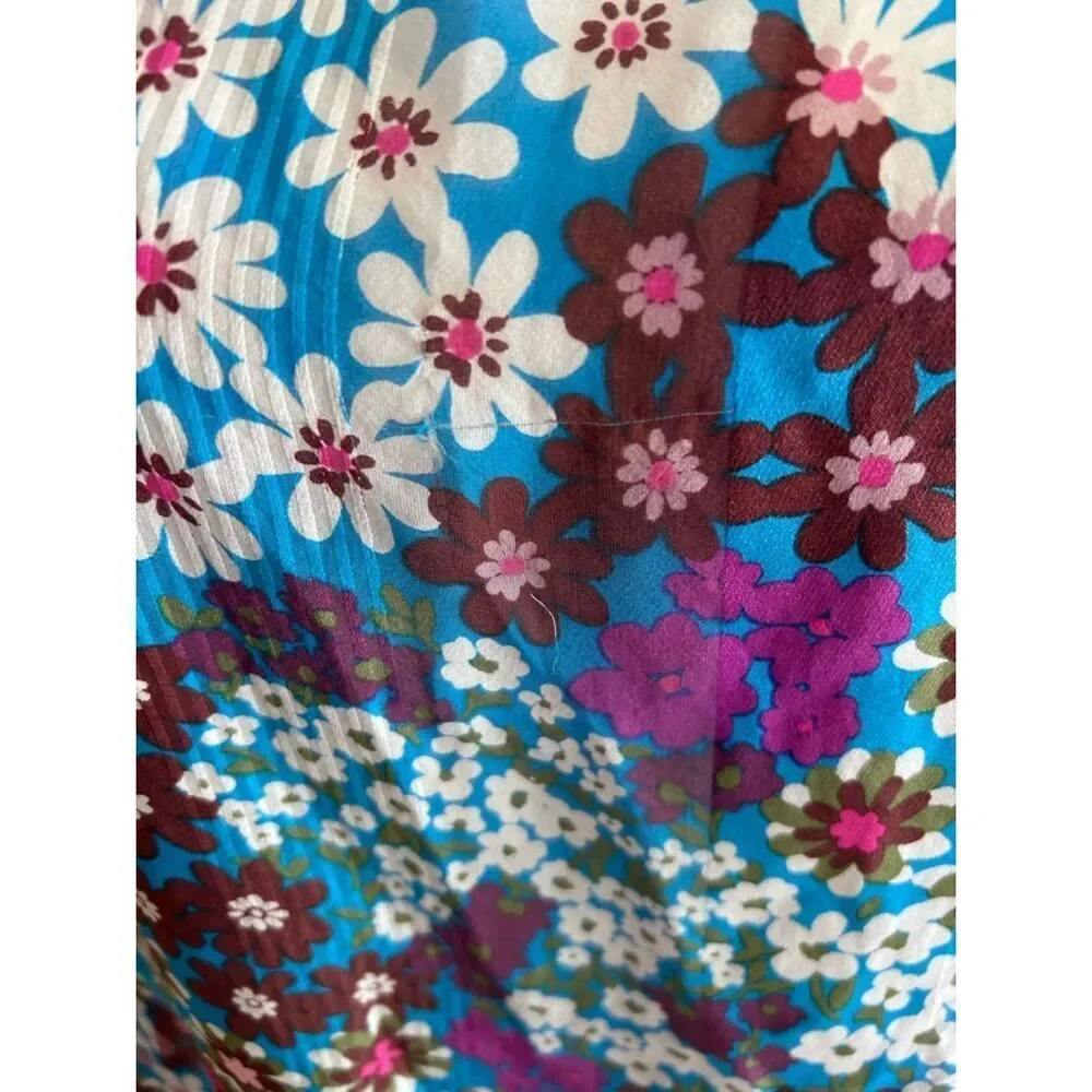 Kate Spade New York Pacific Petals Silk Chiffon Blouse Size Small
